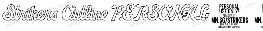 Strikers Outline PERSONAL字体转换